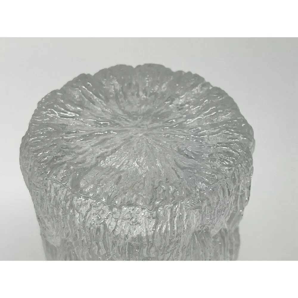 Vintage Goebel CHARLOTTENHUTTE Ice Tree Bark Highball Glasses 5.5” 10oz Set Of 2